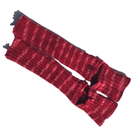 𝅺Cozy Hand Knitted Socks: Open Toe and Open Heel - Picture 1 of 4